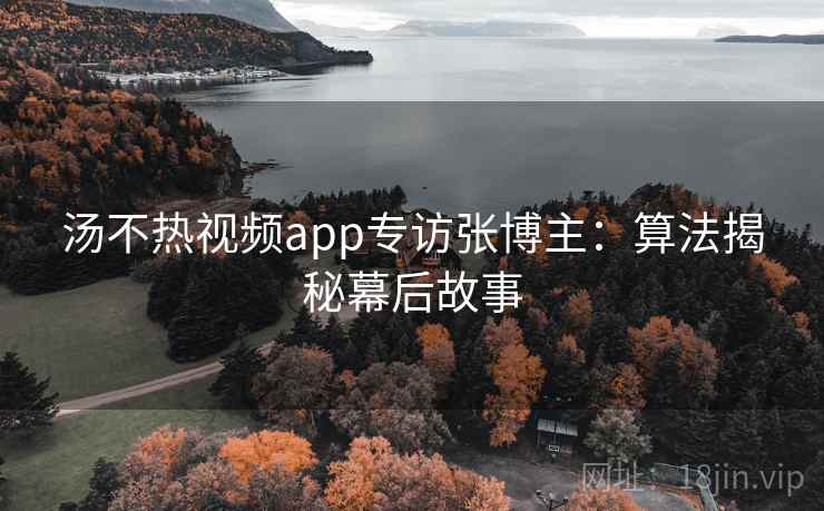 汤不热视频app专访张博主：算法揭秘幕后故事