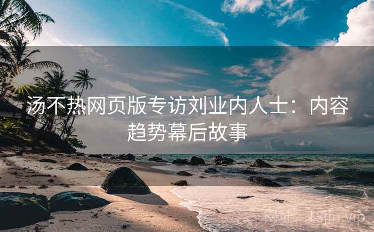 汤不热网页版专访刘业内人士:内容趋势幕后故事 汤不热网页版专访刘业内人士:内容趋势幕后故事