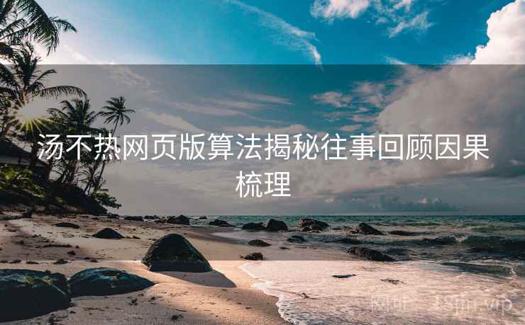 汤不热网页版算法揭秘往事回顾因果梳理